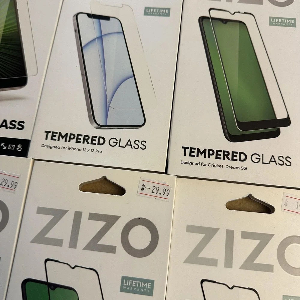 Zizo Tempered Glass Screen Protector Lot Clear IPhone 13 Moto G Cricket Ovation2